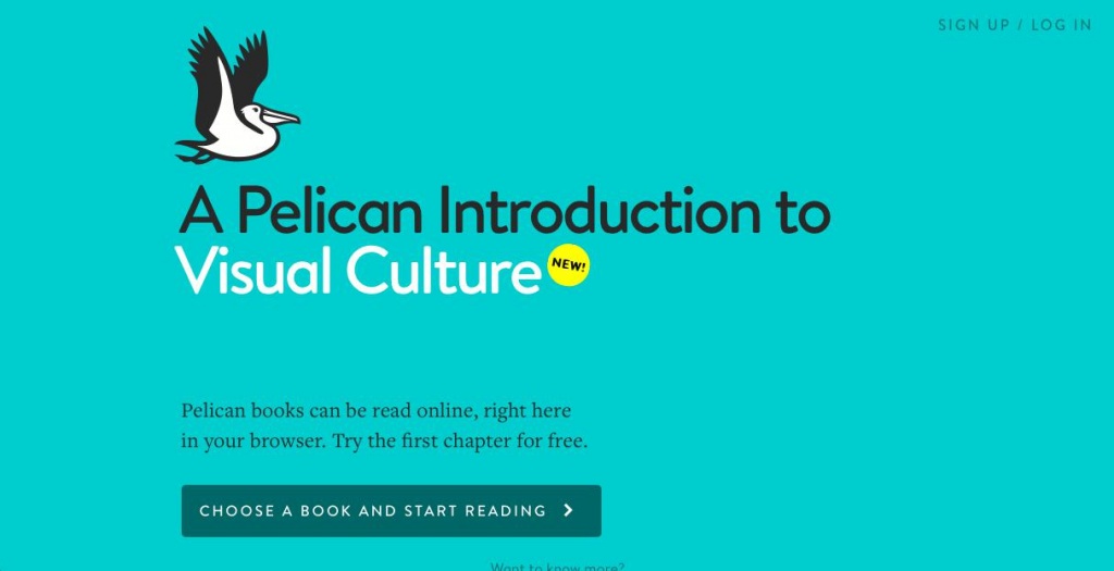 Минималистичное оформление сайта Pelican Books